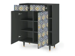 Aparador - 96х110х41 cm - BS6 - Illusory Pattern, Antracita