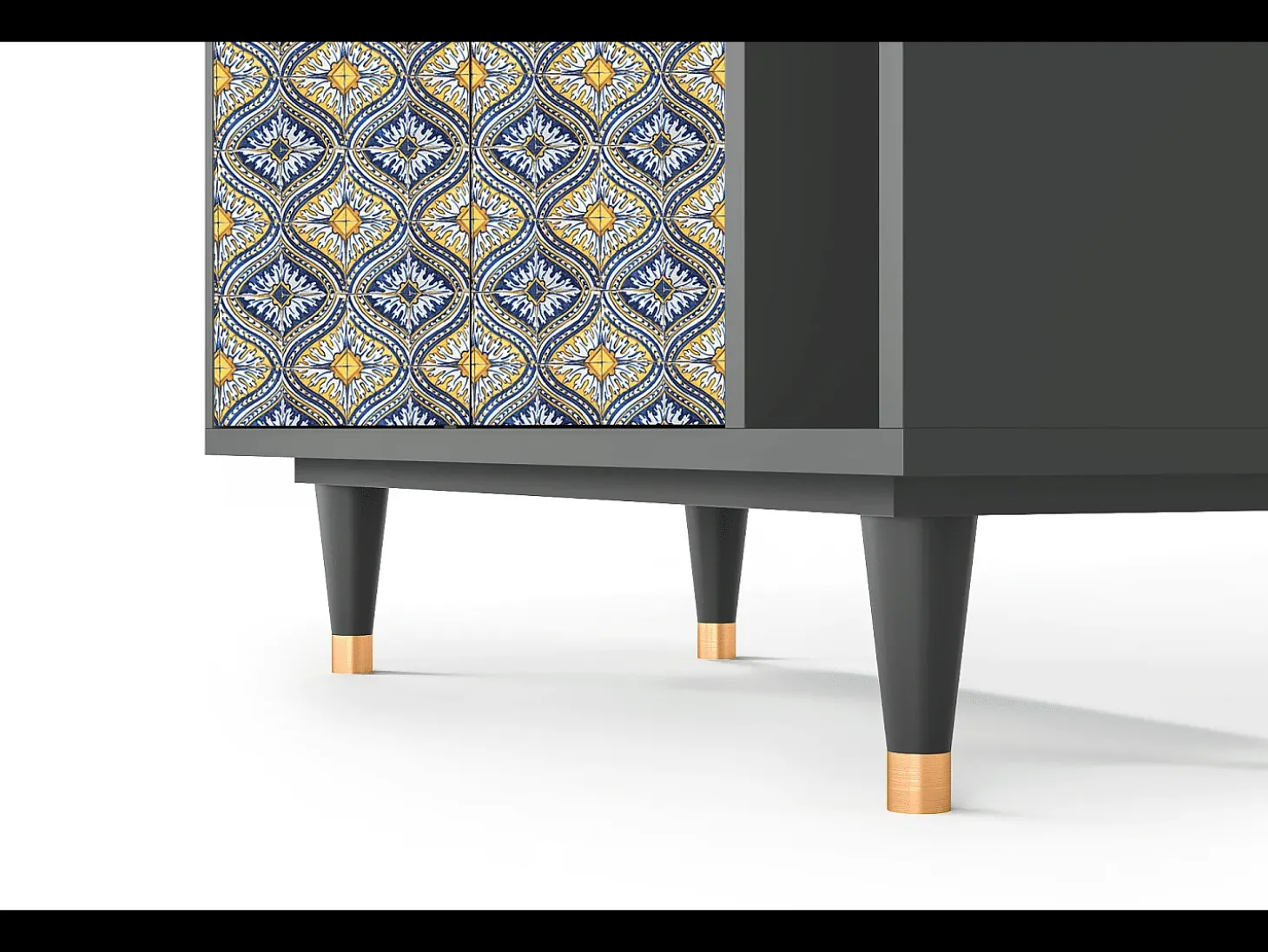 Aparador - 96х110х41 cm - BS6 - Illusory Pattern, Antracita