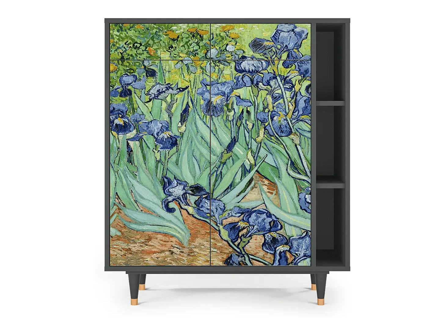 Aparador - 96х110х41 cm - BS6 - Irises , Antracita