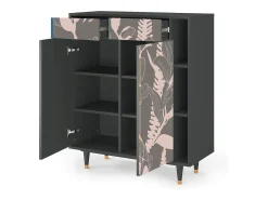 Aparador - 96х110х41 cm - BS6 - Issabelline Flower, Antracita