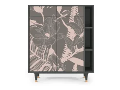 Aparador - 96х110х41 cm - BS6 - Issabelline Flower, Antracita