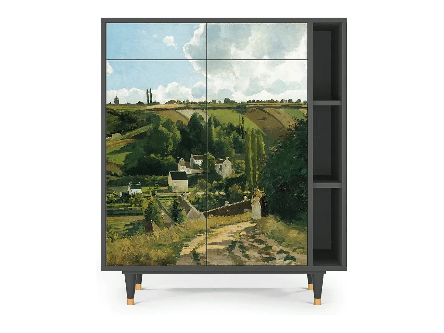 Aparador - 96х110х41 cm - BS6 - Jalais Hill by Pissarro, Antracita