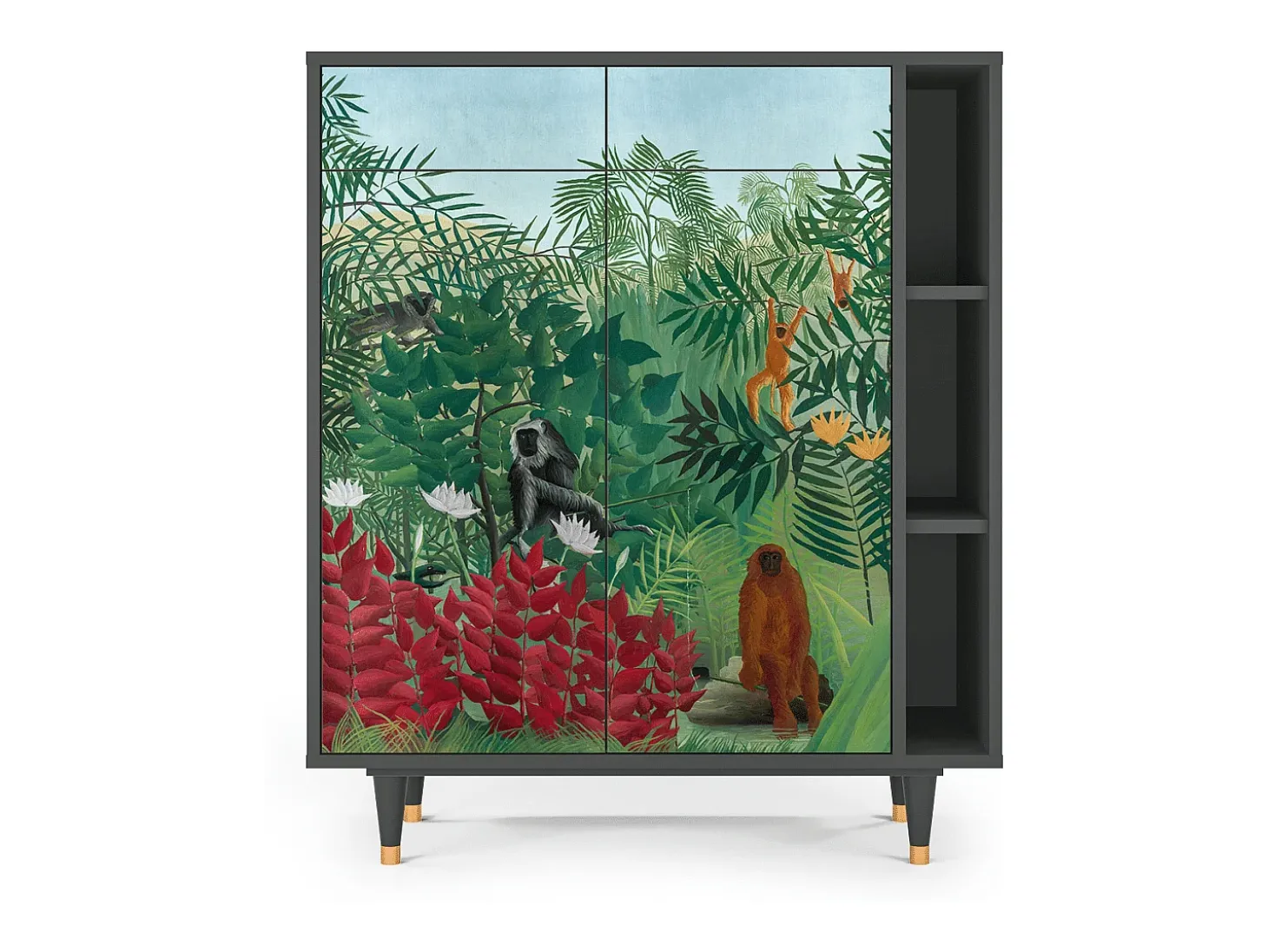 Aparador - 96х110х41 cm - BS6 - Jungles in Paris, Antracita