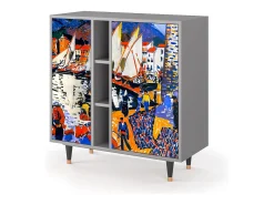 Aparador - 94х96х41 cm - BS5 - Le Séchage des voiles , Gris