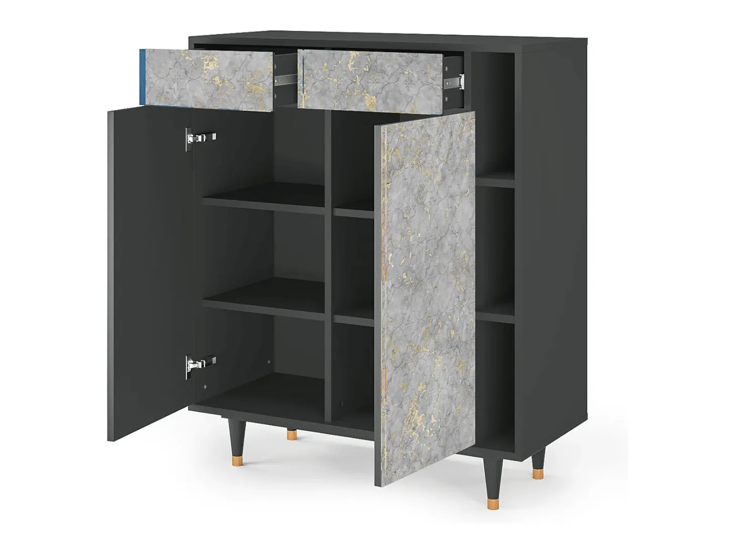 Aparador - 96х110х41 cm - BS6 - Mariana Trench, Antracita