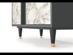 Aparador - 94х96х41 cm - BS5 - Milk Marble, Antracita