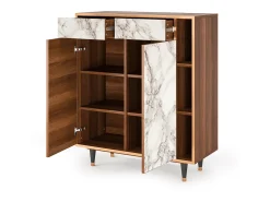 Aparador - 96х110х41 cm - BS6 - Milk Marble, Nogal