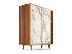 Aparador - 96х110х41 cm - BS6 - Milk Marble, Nogal