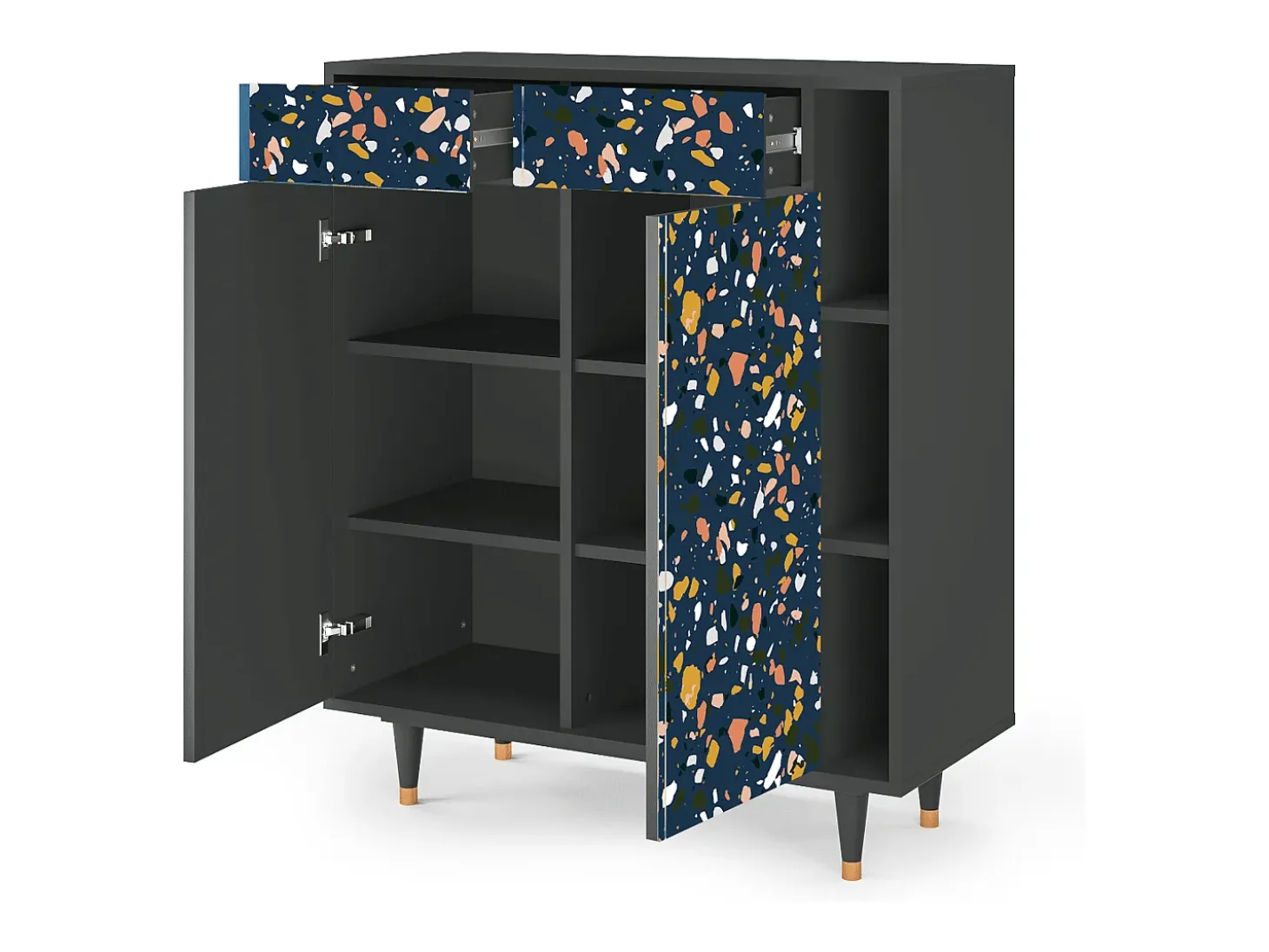 Aparador - 96х110х41 cm - BS6 - Night Sky Langhterns, Antracita