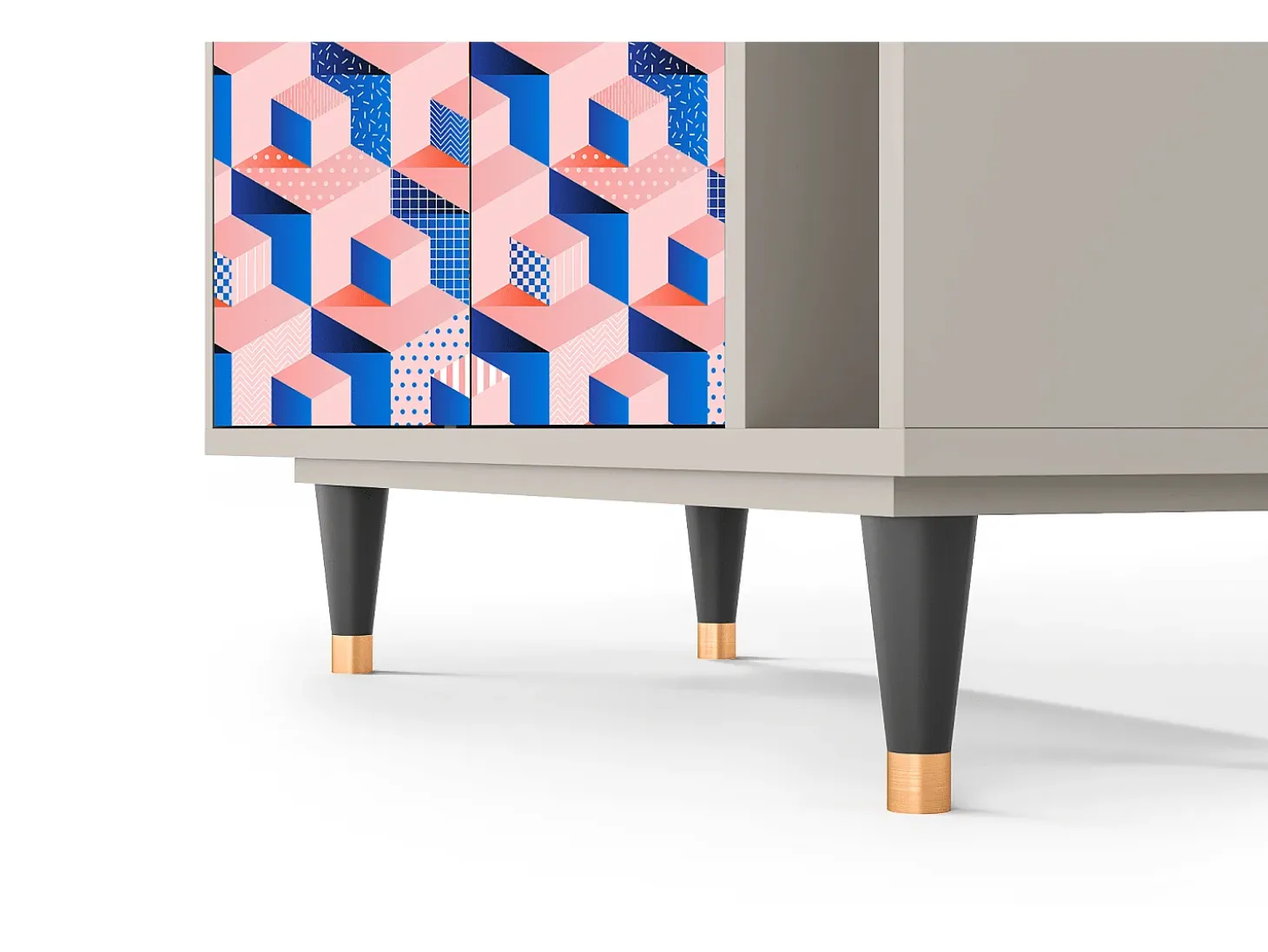 Aparador - 96х110х41 cm - BS6 - Pinky Squares, Arena