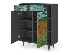 Aparador - 96х110х41 cm - BS6 - Poppy field by van Gogh, Antracita
