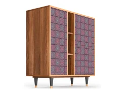 Aparador - 94х96х41 cm - BS5 - Riviera Mosaic, Nogal