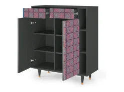 Aparador - 96х110х41 cm - BS6 - Riviera Mosaic, Antracita
