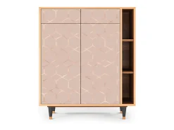 Aparador - 96х110х41 cm - BS6 - Rose Honeycomb, Nogal