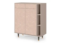 Aparador - 96х110х41 cm - BS6 - Rose Honeycomb, Latte