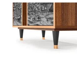 Aparador - 94х96х41 cm - BS5 - Rusticorum, Nogal