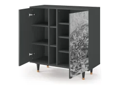 Aparador - 94х96х41 cm - BS5 - Rusticorum, Antracita
