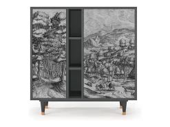 Aparador - 94х96х41 cm - BS5 - Rusticorum, Antracita