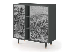 Aparador - 94х96х41 cm - BS5 - Rusticorum, Antracita