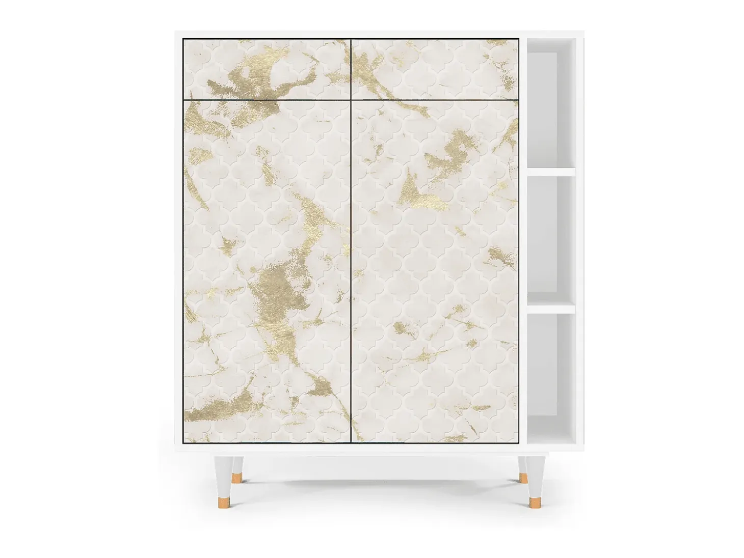 Aparador - 96х110х41 cm - BS6 - Sahara desert, Blanco