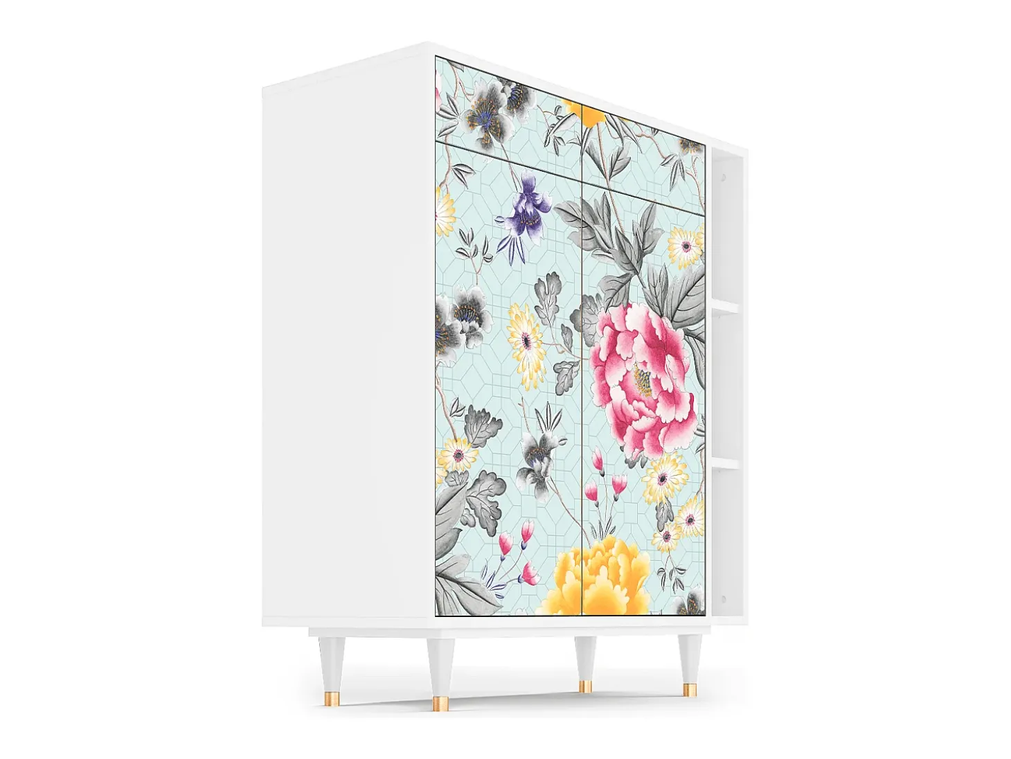 Aparador - 96х110х41 cm - BS6 - Sky Garden, Blanco