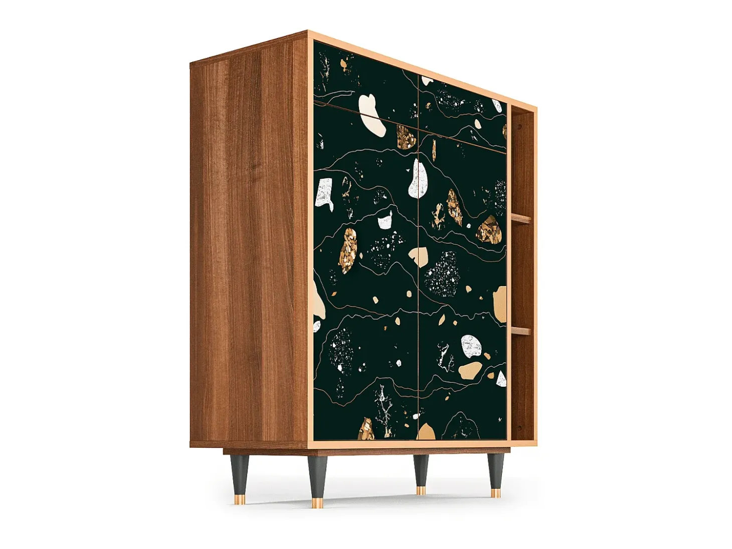 Aparador - 96х110х41 cm - BS6 - Space Rocks, Nogal