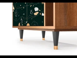 Aparador - 96х110х41 cm - BS6 - Space Rocks, Nogal