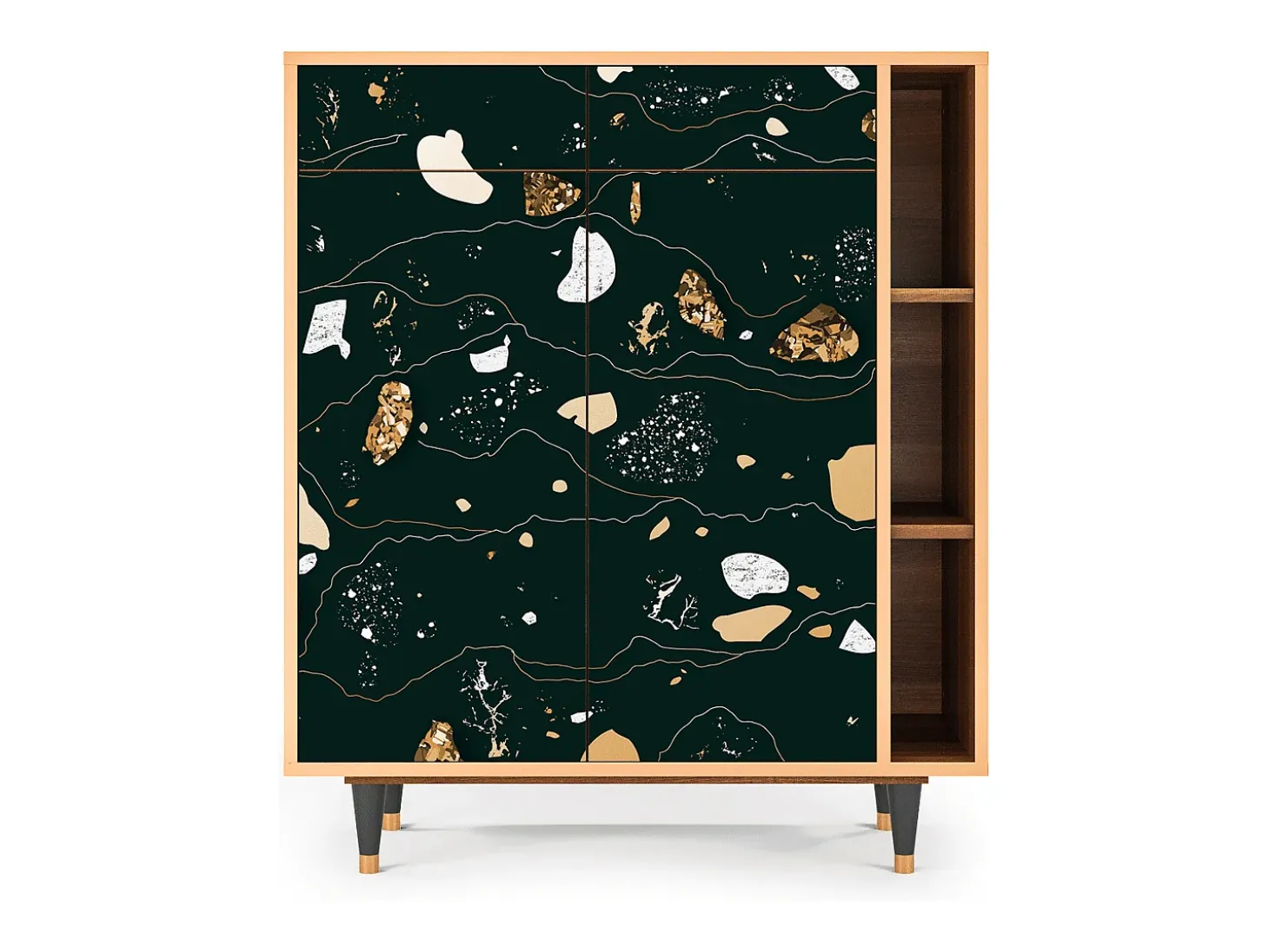 Aparador - 96х110х41 cm - BS6 - Space Rocks, Nogal