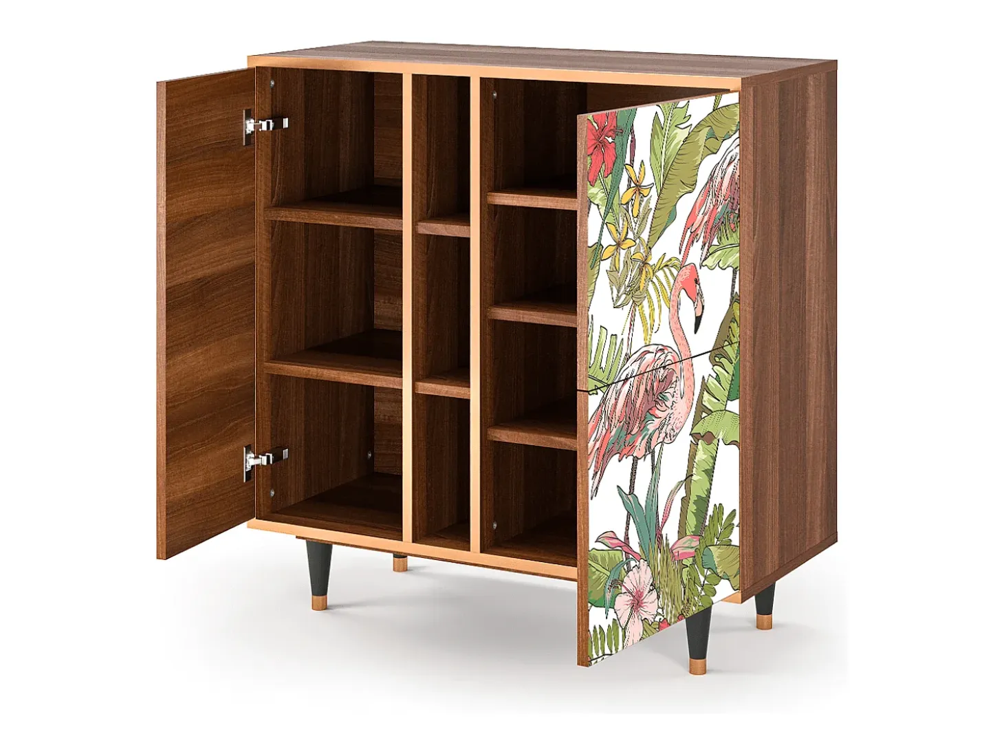Aparador - 94х96х41 cm - BS5 - Sweet Flamingo, Nogal