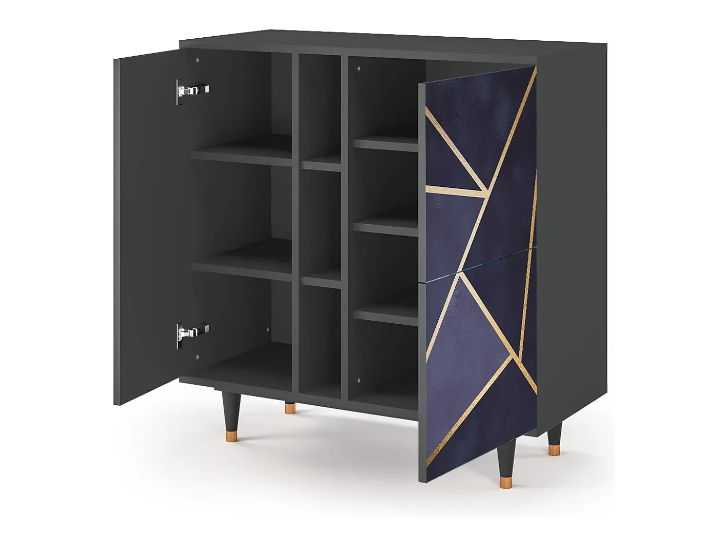 Aparador - 94х96х41 cm - BS5 - The Amethyst, Antracita
