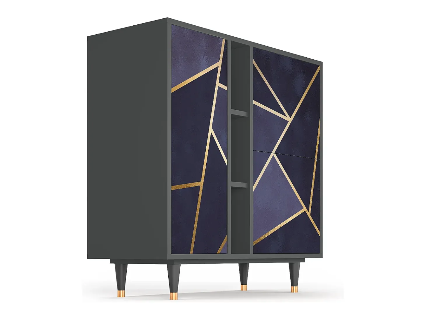 Aparador - 94х96х41 cm - BS5 - The Amethyst, Antracita