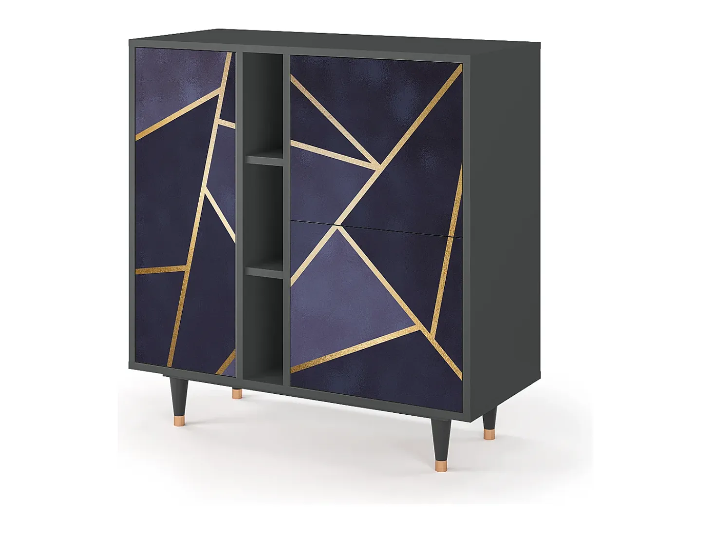 Aparador - 94х96х41 cm - BS5 - The Amethyst, Antracita