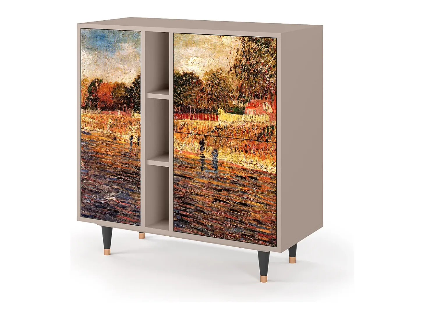 Aparador - 94х96х41 cm - BS5 - The Banks, Latte