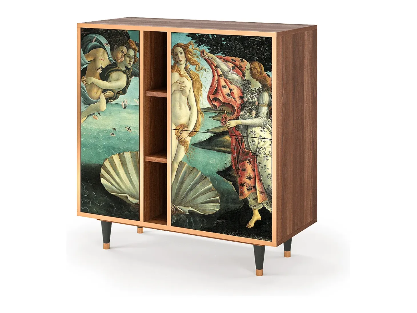 Aparador - 94х96х41 cm - BS5 - The Birth of Venus, Nogal