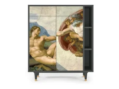Aparador - 96х110х41 cm - BS6 - The Creation of Adam, Antracita