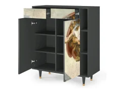 Aparador - 96х110х41 cm - BS6 - The Creation of Adam, Antracita