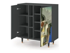 Aparador - 94х96х41 cm - BS5 - The Cubist Paintings , Antracita