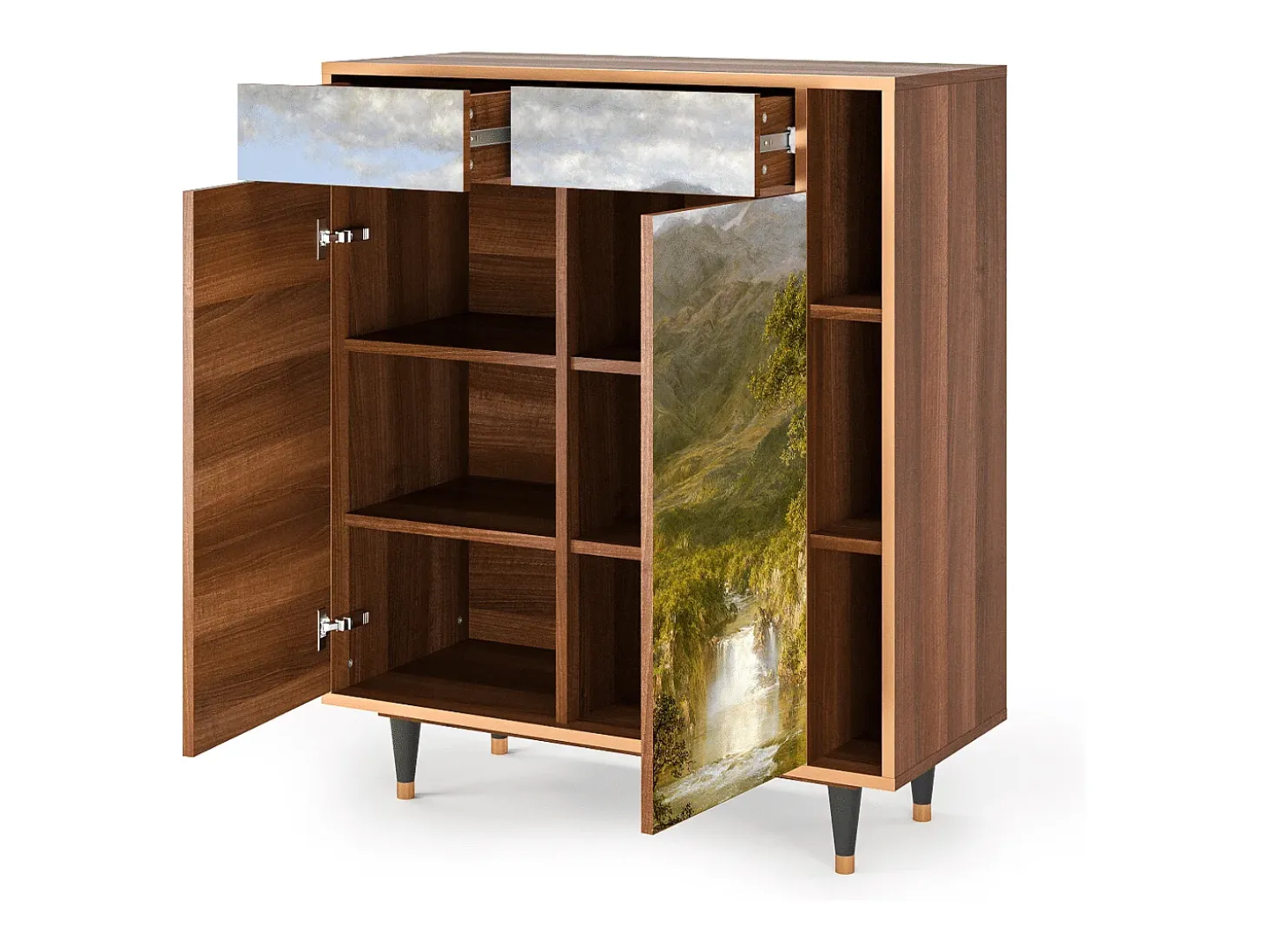 Aparador - 96х110х41 cm - BS6 - The Heart of the Andes , Nogal