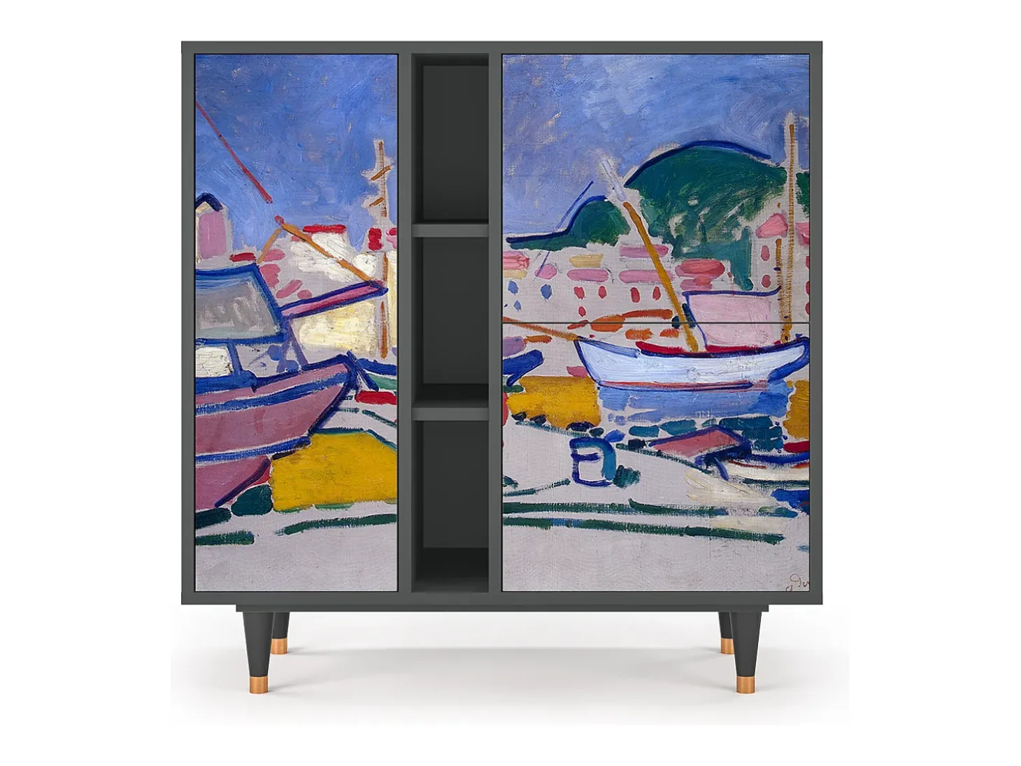 Aparador - 94х96х41 cm - BS5 - The Port of Collioure , Antracita
