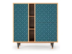 Aparador - 94х96х41 cm - BS5 - Turquoise Geometry, Nogal