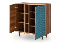 Aparador - 94х96х41 cm - BS5 - Turquoise Geometry, Nogal