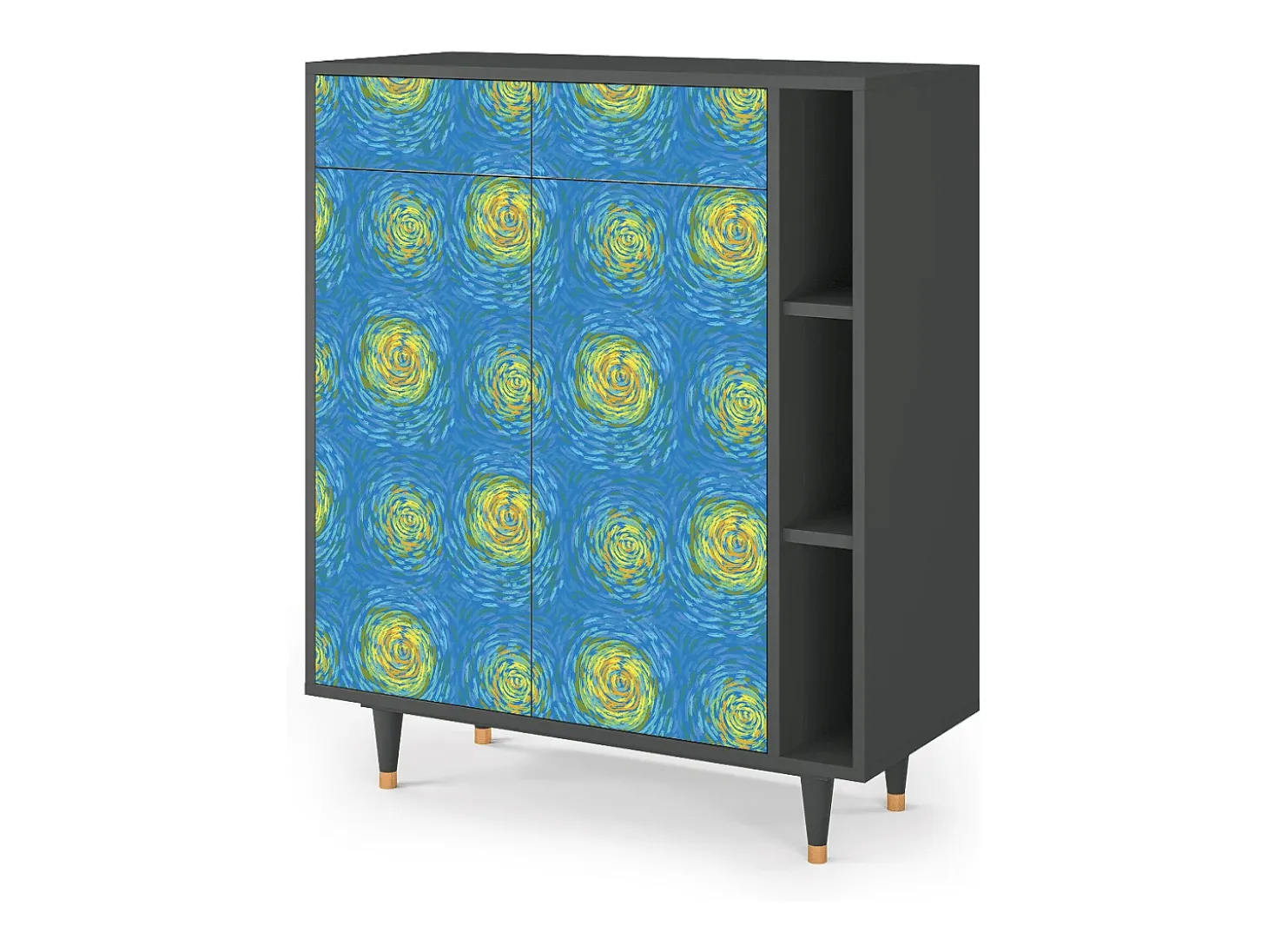 Aparador - 96х110х41 cm - BS6 - Van Gogh Lights, Antracita