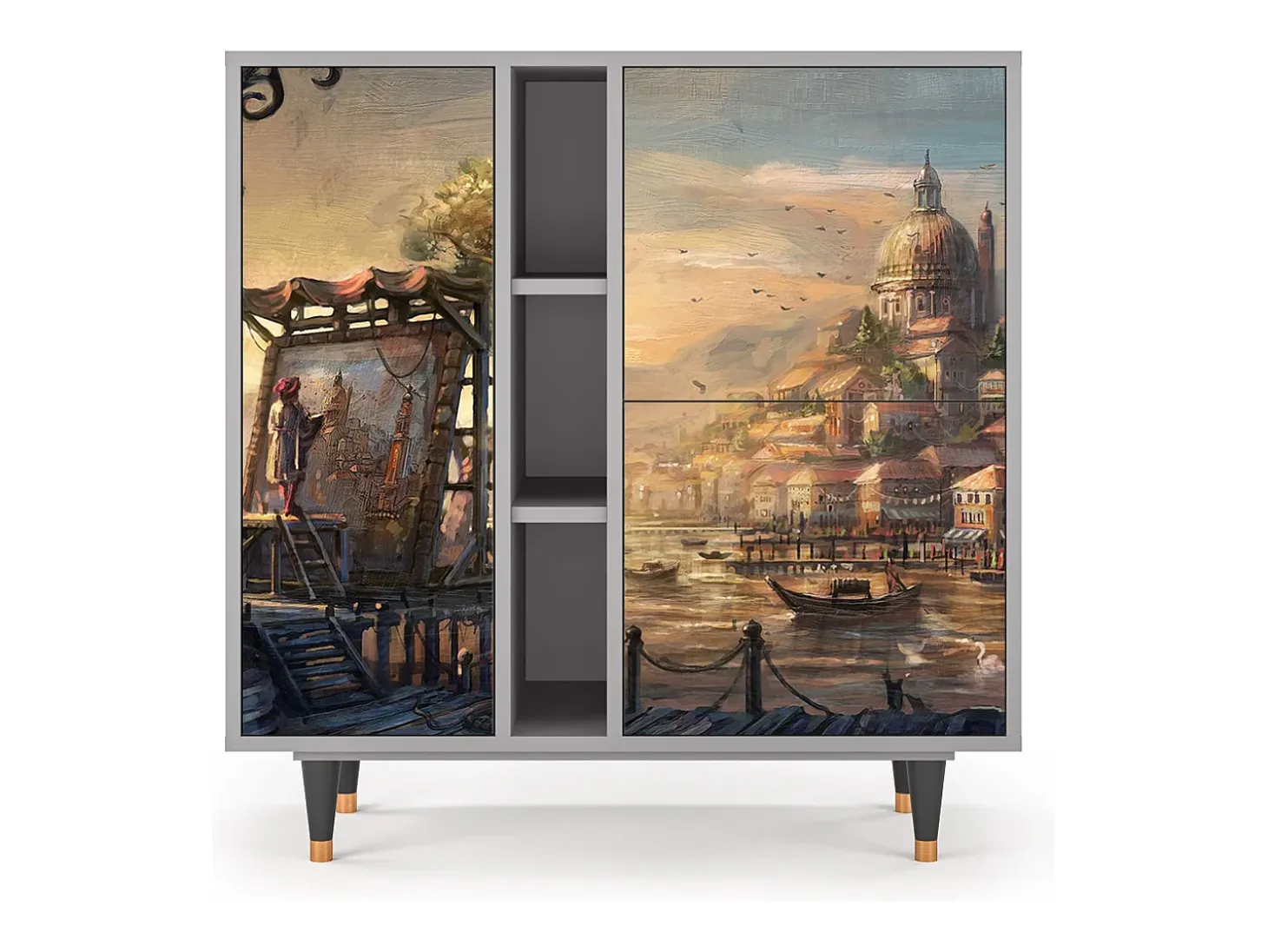 Aparador - 94х96х41 cm - BS5 - Venice, Gris