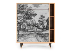 Aparador - 96х110х41 cm - BS6 - Village Road, Nogal
