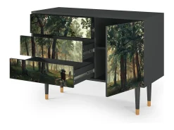 Aparador - 115х84х41 cm - S3 - Rain in the Oak Forest, Antracita