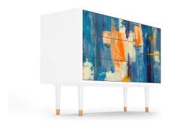 Aparador - 115х84х41 cm - S3 - Abstract Expressionism, Blanco