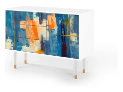 Aparador - 115х84х41 cm - S3 - Abstract Expressionism, Blanco