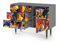Aparador - 115х84х41 cm - S3 - Artwork, Gris