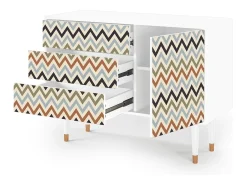 Aparador - 115х84х41 cm - S3 - Bright Ripple, Blanco