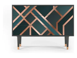 Aparador - 115х84х41 cm - S3 - Bronze Crossroad, Antracita